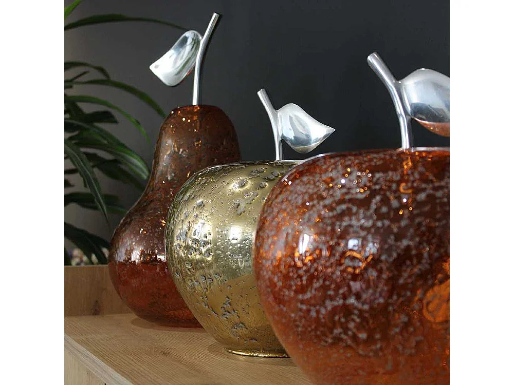 Lampe à poser en verre pomme Manzana