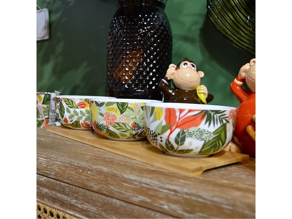 Plateau apéritif avec 3 bols Yellowstone