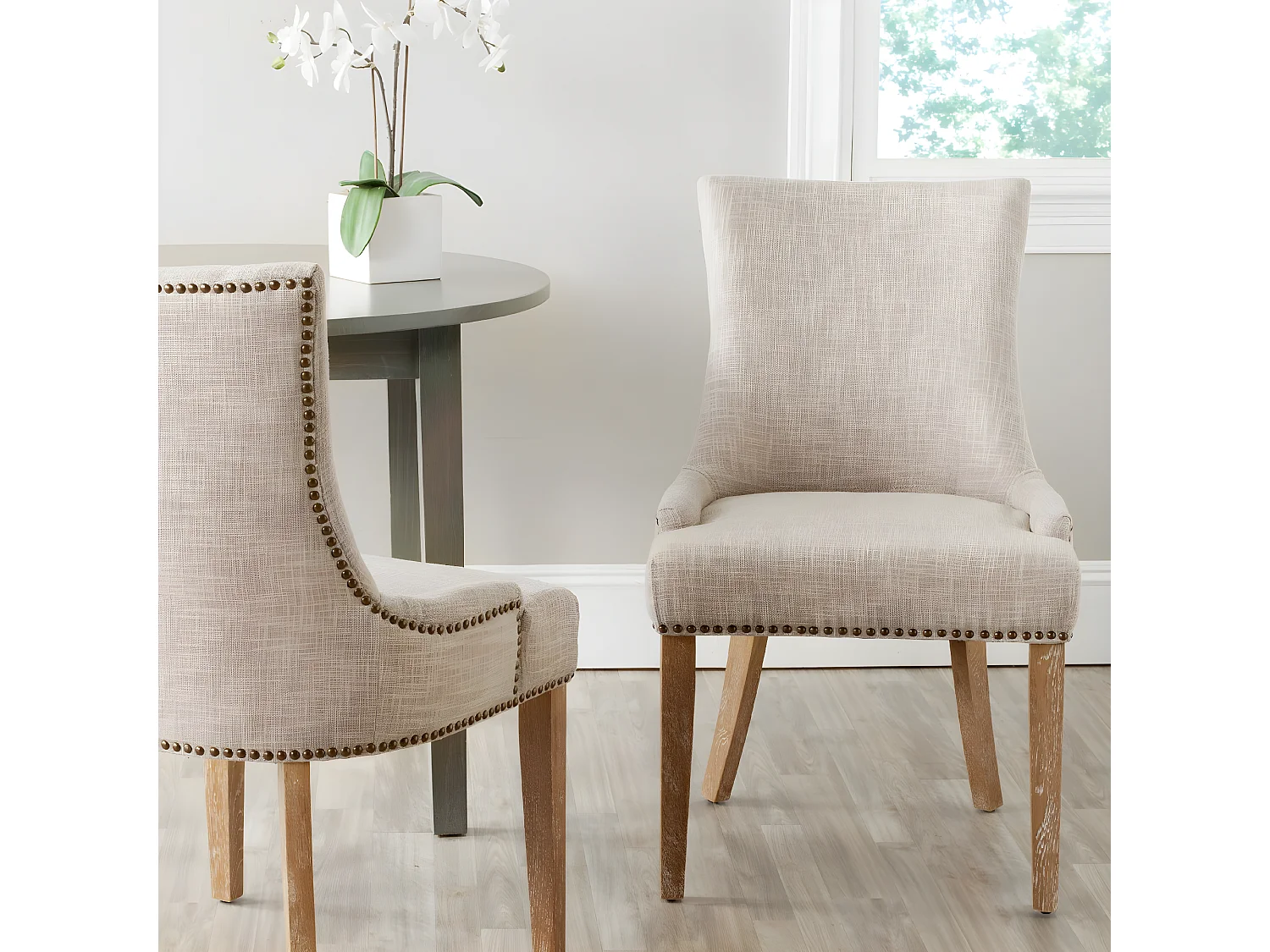 Lot de 2 chaise Gris 63 X 56 X 92.45 cm - Marcelina