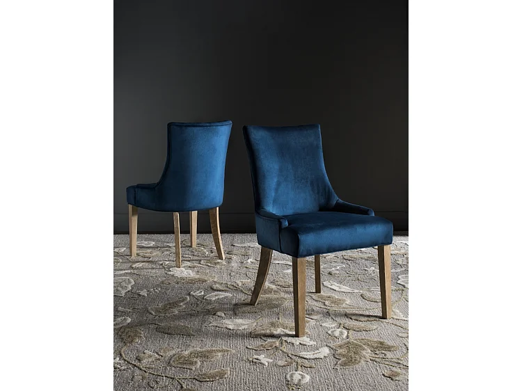 Lot de 2 chaise Bleu marine 63 X 56 X 92.45 cm - Shirlene