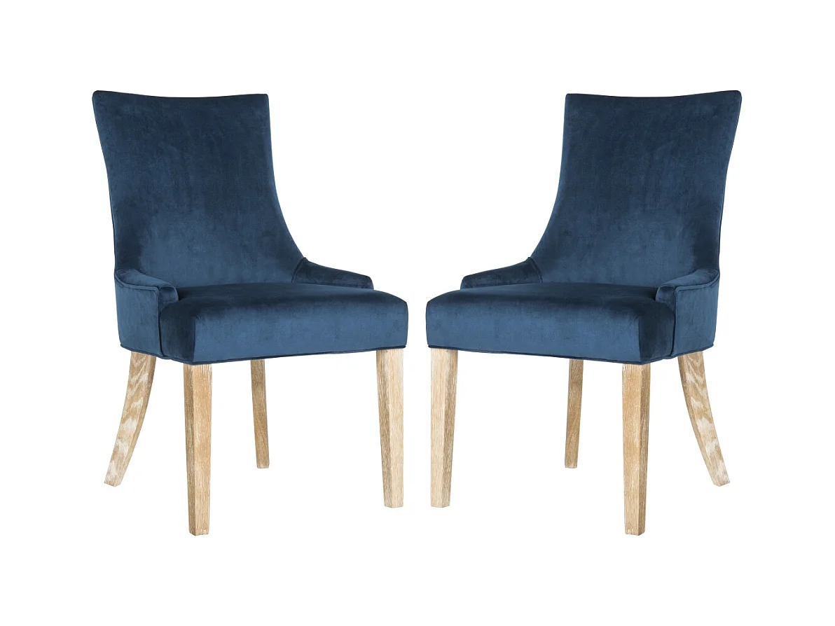Lot de 2 chaise Bleu marine 63 X 56 X 92.45 cm - Shirlene