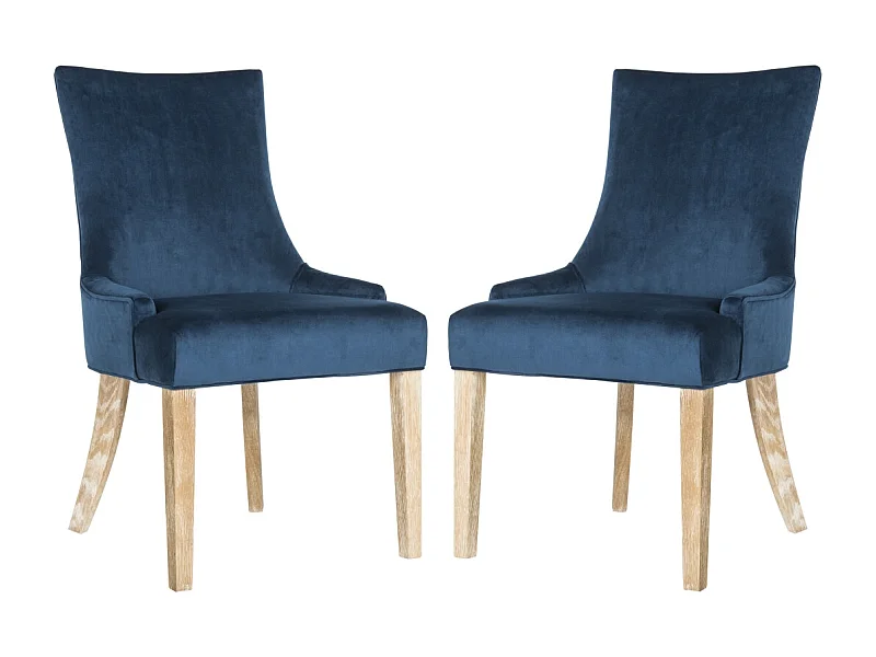 Lot de 2 chaise Bleu marine 63 X 56 X 92.45 cm - Shirlene