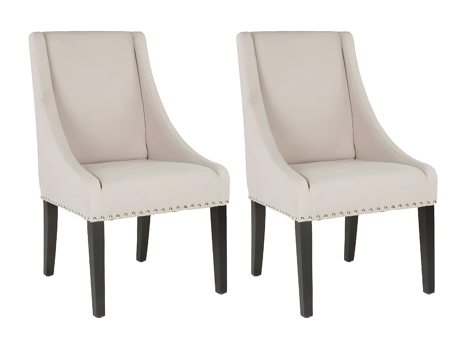 Lot de 2 chaise Beige 66 X 60 X 98.04 cm - Luann