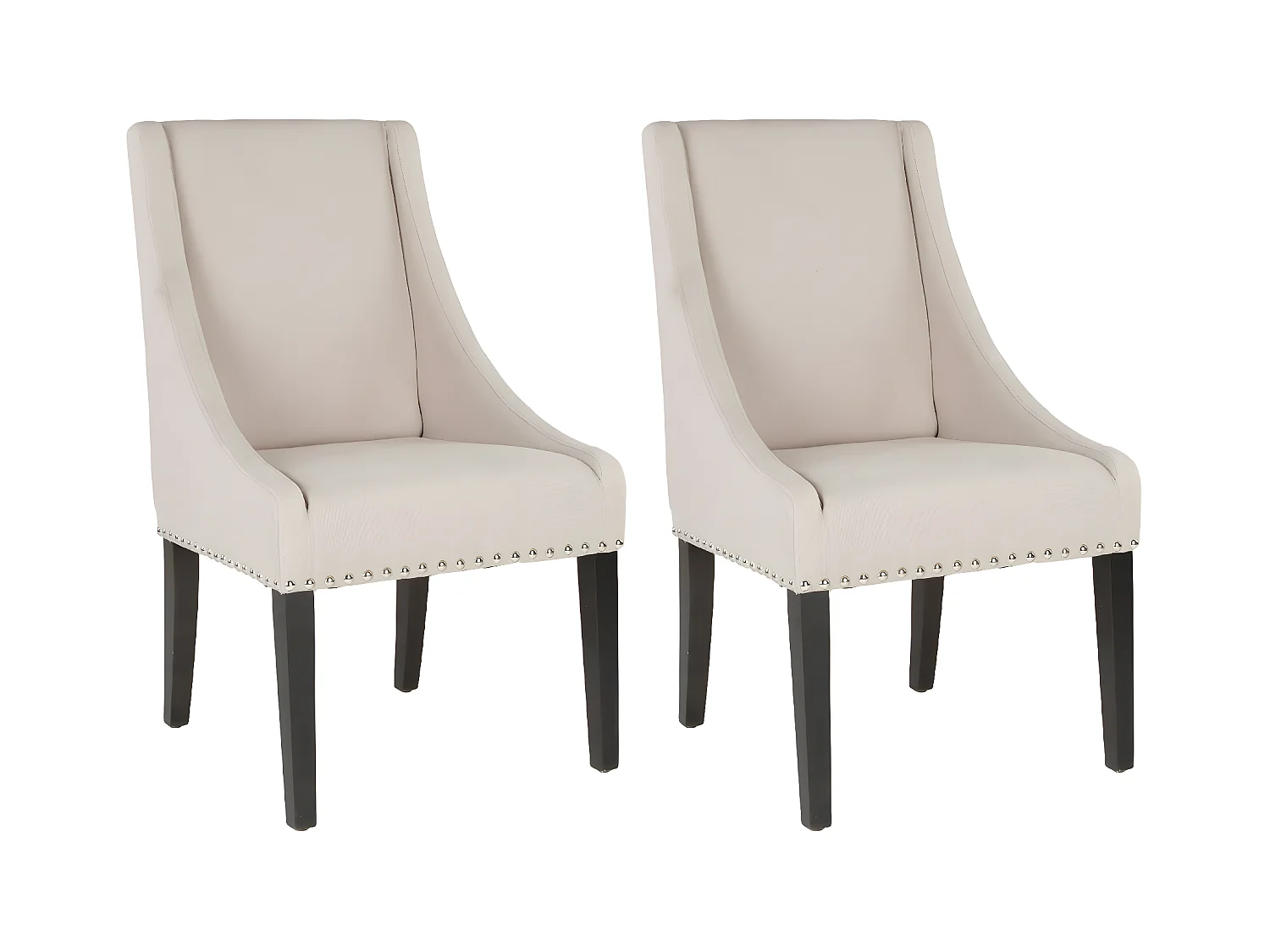 Lot de 2 chaise Beige 66 X 60 X 98.04 cm - Luann