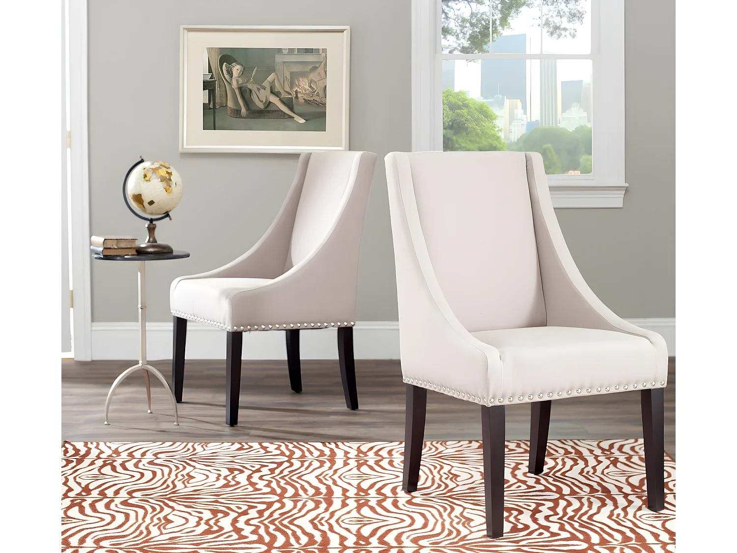 Lot de 2 chaise Beige 66 X 60 X 98.04 cm - Luann