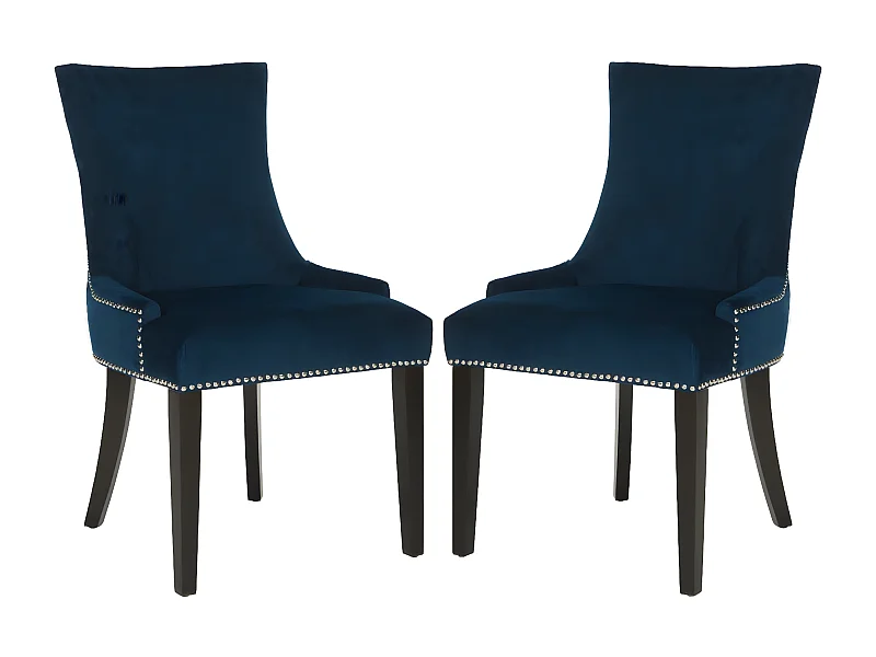 Lot de 2 chaise Bleu marine 63 X 56 X 92.45 cm - Marcelina