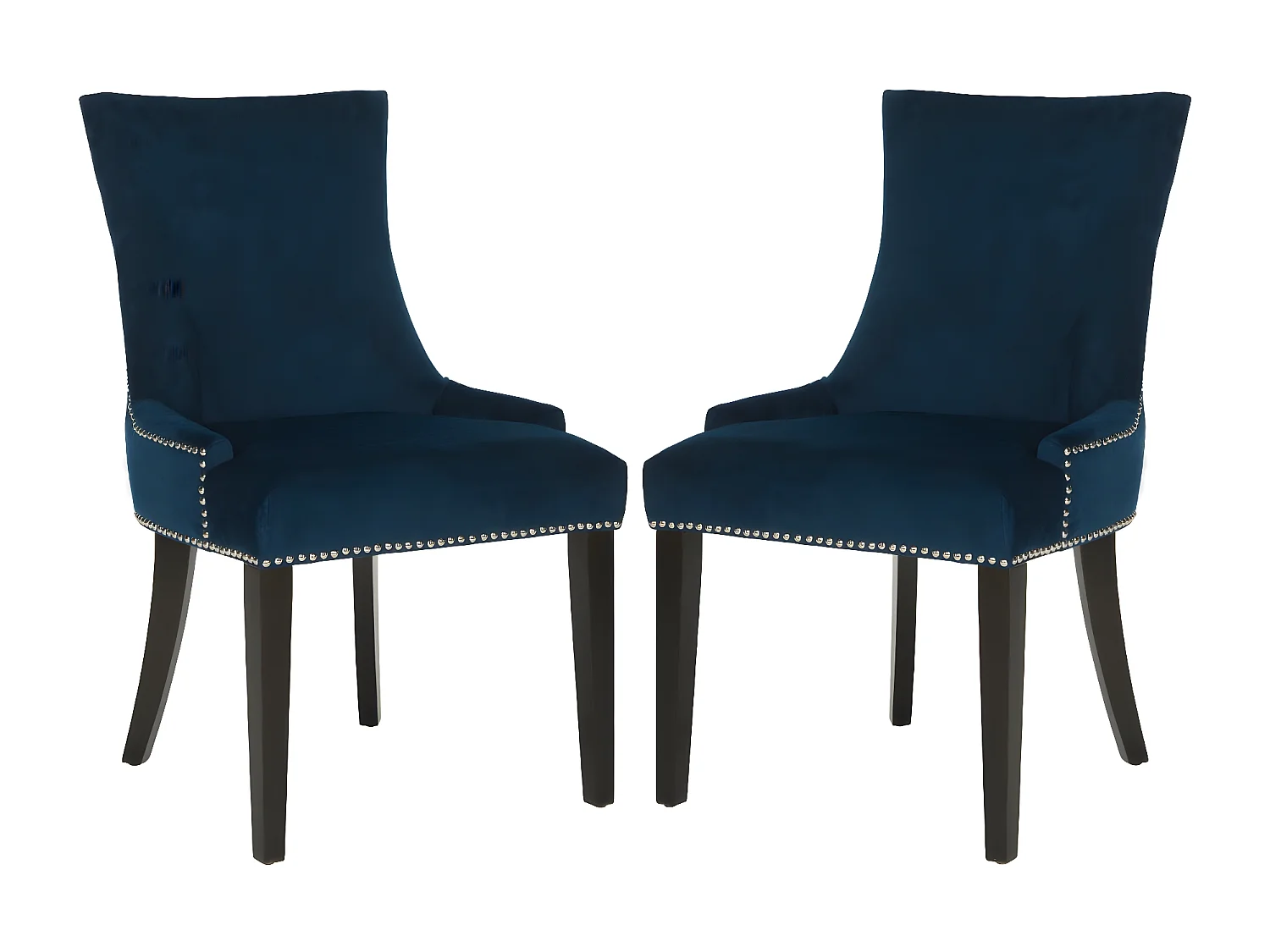 Lot de 2 chaise Bleu marine 63 X 56 X 92.45 cm - Marcelina