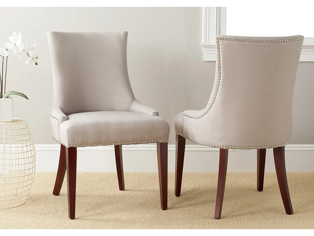 Lot de 2 chaise Taupe 62 X 55 X 92.45 cm - Marcelina