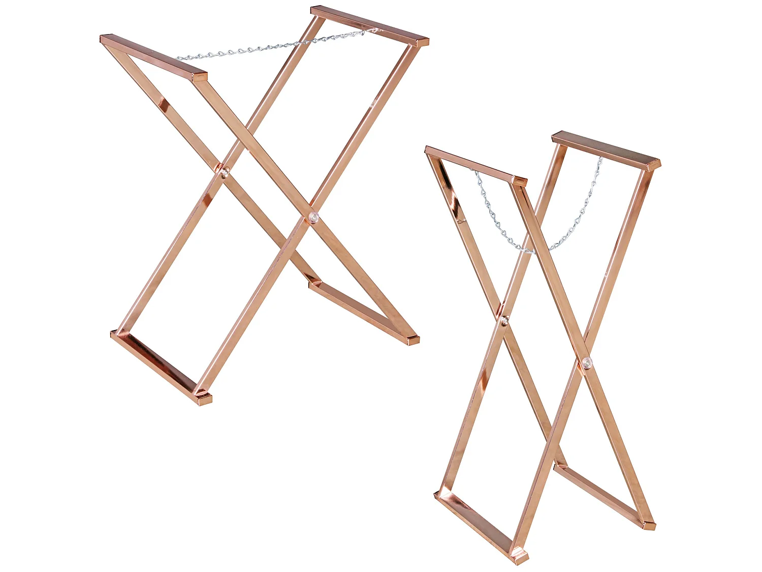 Design Table avec plateau 46 x 61 x 34 cm bois métal Noir / Cuivre | Table du canapé Moderne | Table basse Table de salon rectangulaire