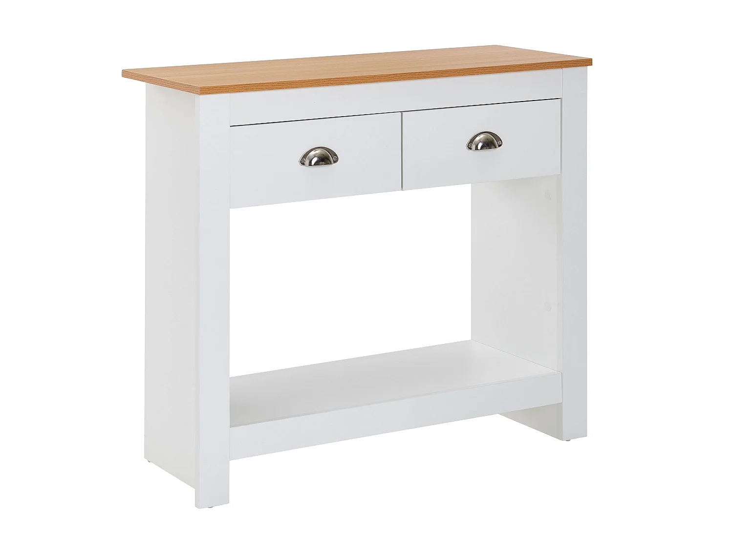 Console  buffet 85x35x76 cm table de rangement table d'entrée table blanche