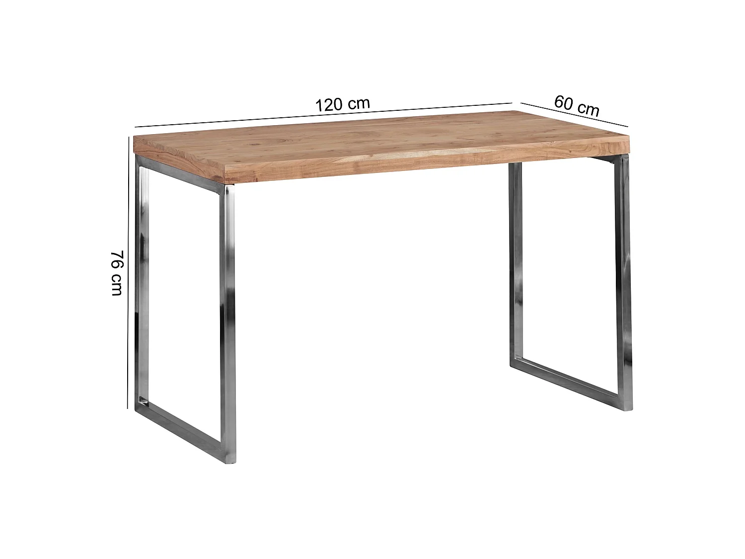 Scrivania Ufficio 120x76x60 cm Legno massiccio Cameretta