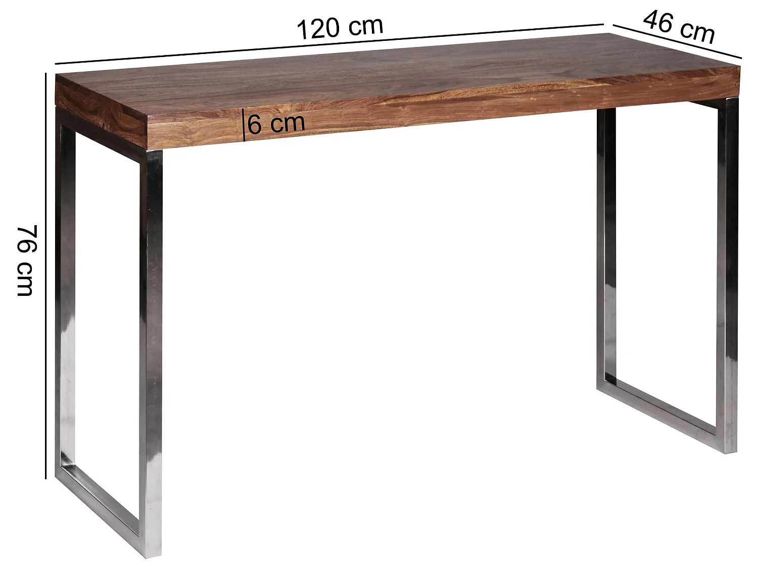 Konsolentisch Holz Massiv 120 x 45 Wandtisch Konsole Computertisch Schreibtisch