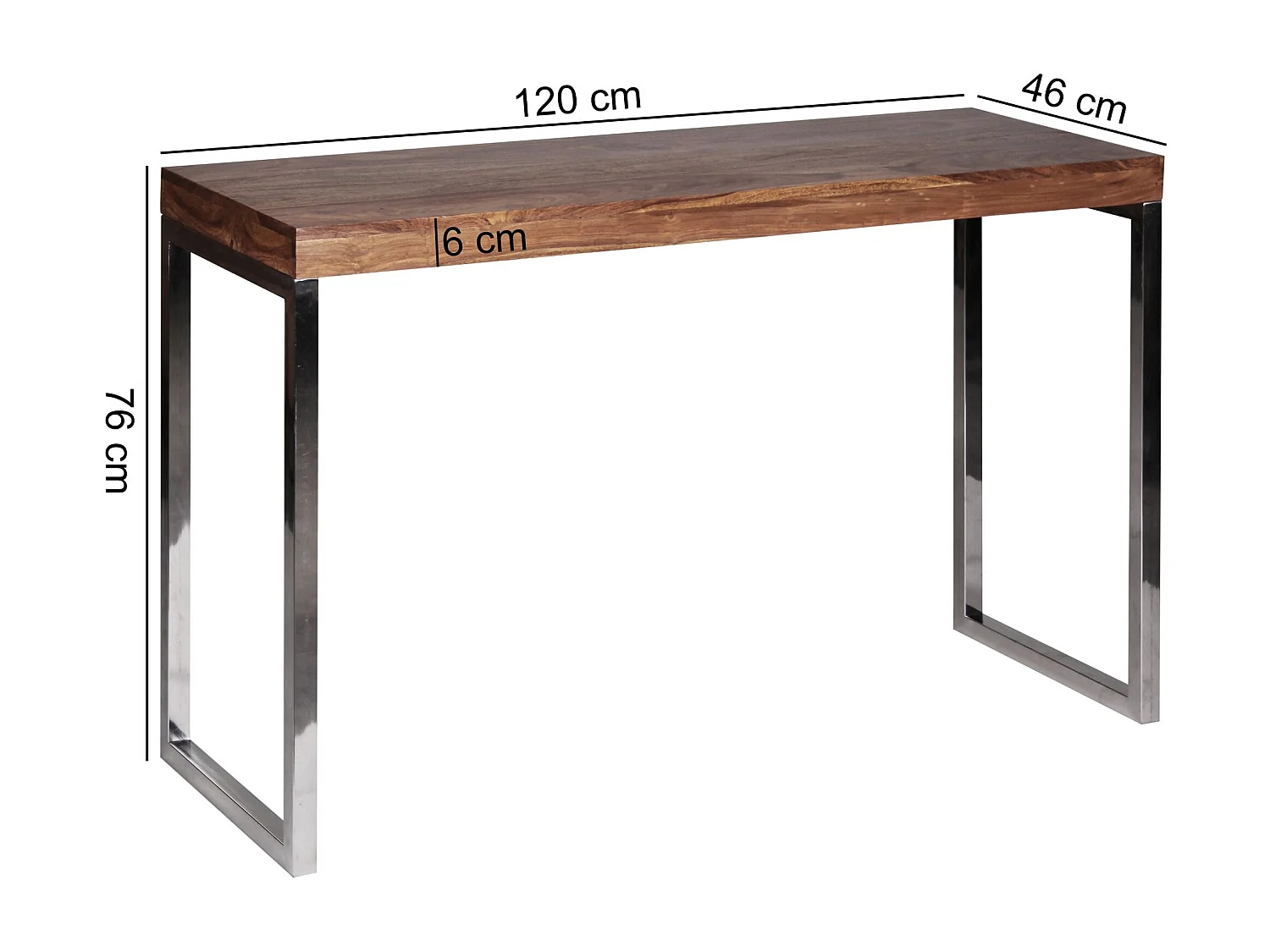 Konsolentisch Holz Massiv 120 x 45 Wandtisch Konsole Computertisch Schreibtisch