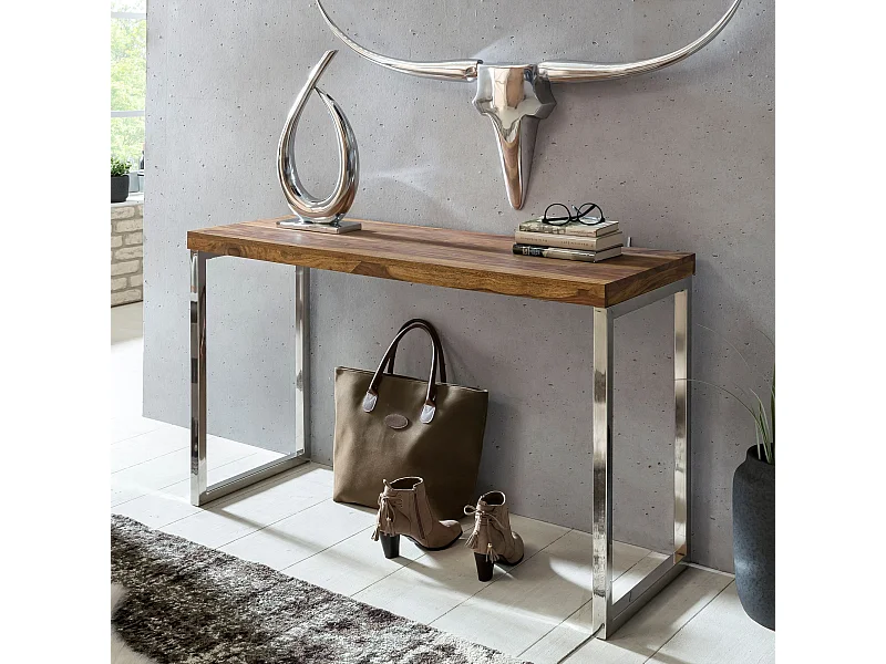 Konsolentisch Holz Massiv 120 x 45 Wandtisch Konsole Computertisch Schreibtisch