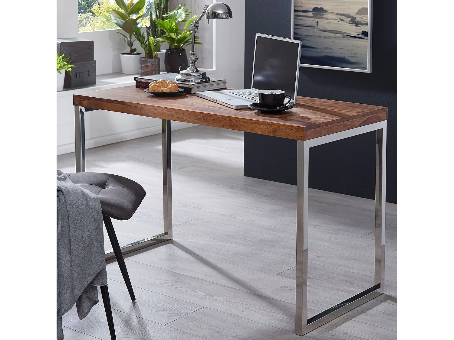 Schreibtisch SV44437 Holz massiv Anrichte Computertisch Konsolentisch