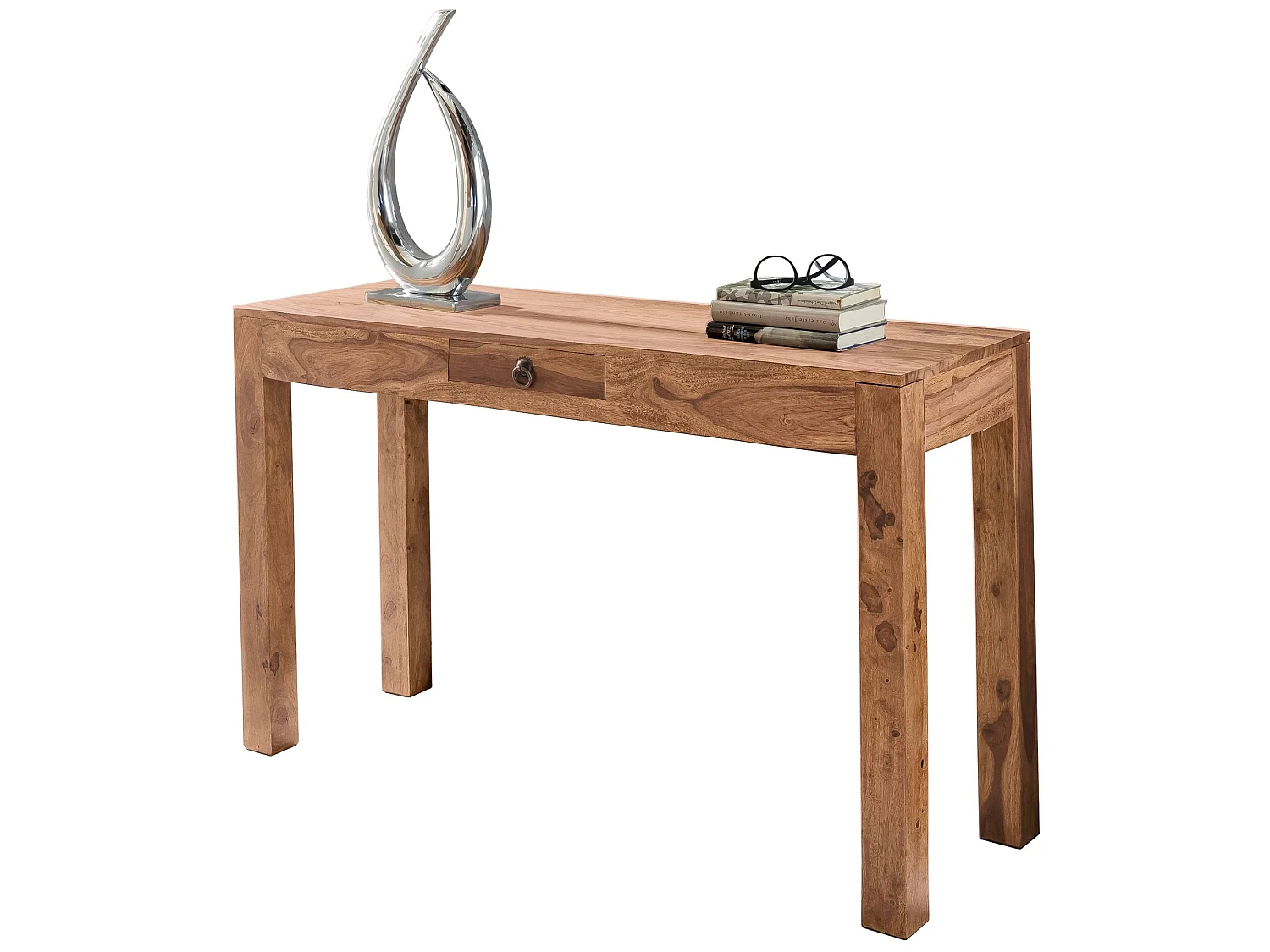 Table console Bois Massif 120x70x40cm Table de couloir Table de bureau