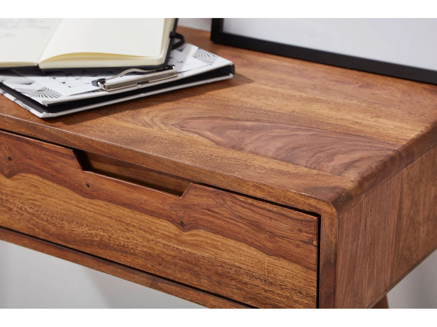 Table console Bois Massif 90x76x36cm Table de couloir Table de bureau