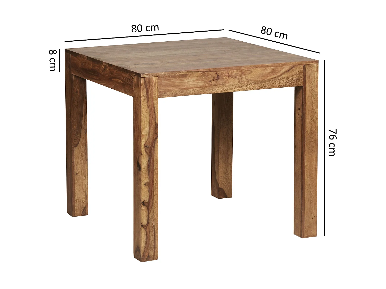 Esstisch Massivholz Sheesham Esszimmer-Tisch Küchentisch Landhaus-Stil