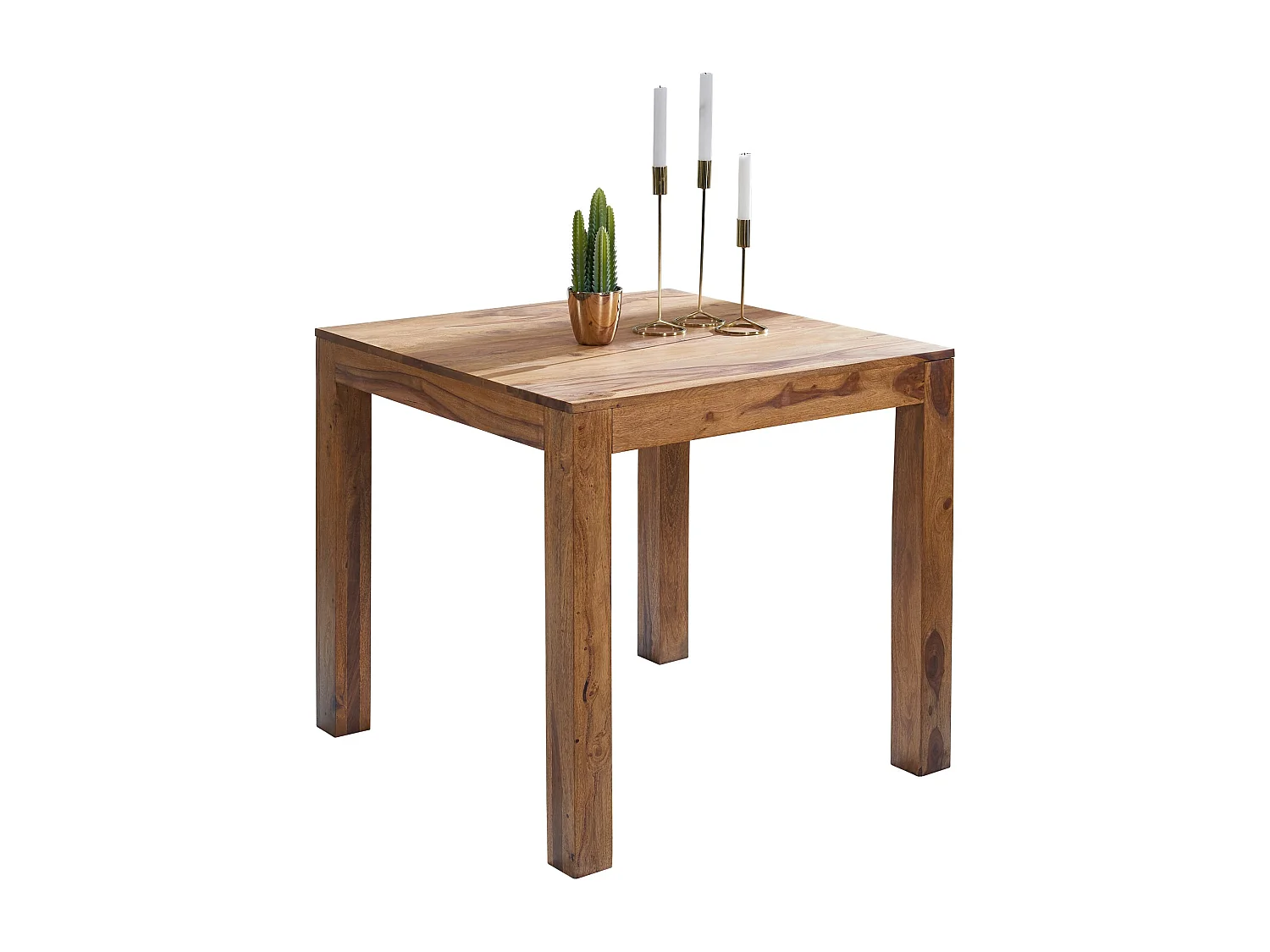 Table de salle à manger Bois Massif Table de Cuisine Sheesham Petit