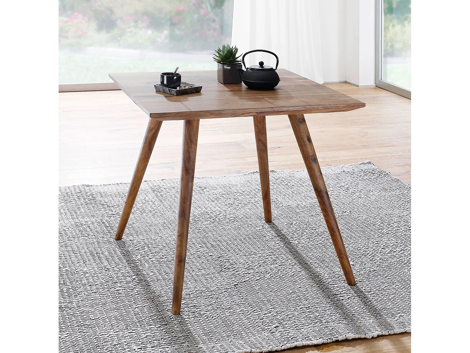 Tavolo Da Pranzo Legno Massello Sheesham Tavolo Da Cucina Stile Retrò