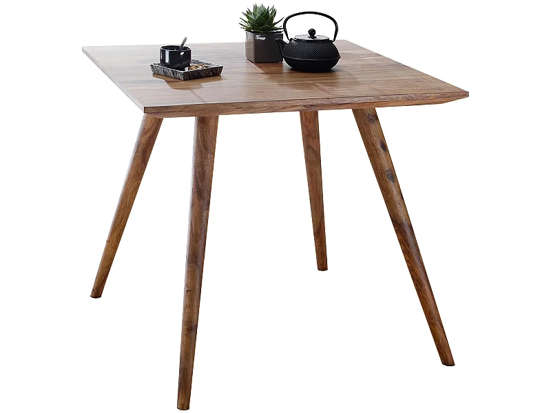 Table de salle à manger Bois Massif Table de Cuisine Sheesham Petit