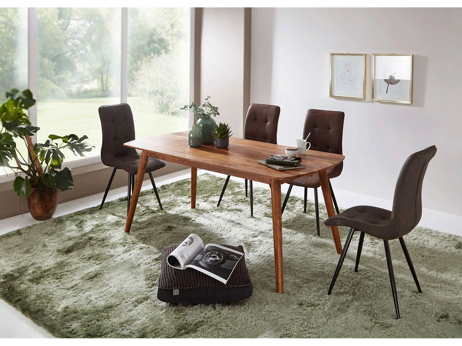 Tavolo Da Pranzo Legno Massello Sheesham Tavolo Da Cucina Stile Country