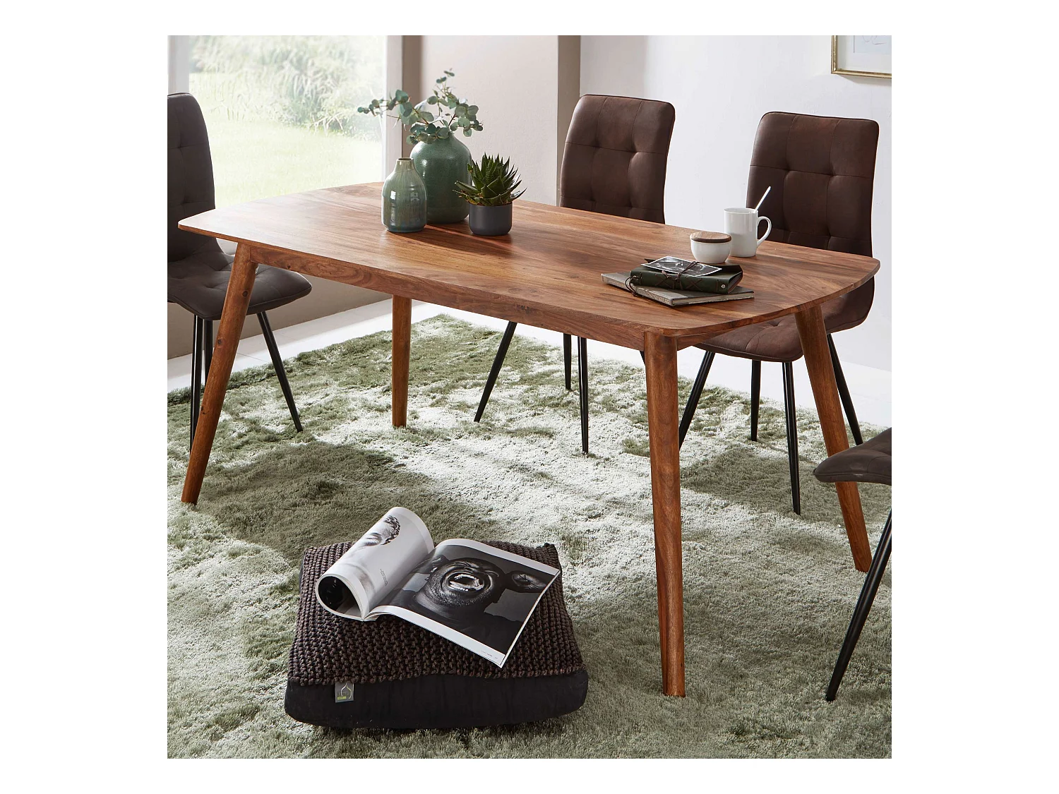 Esszimmertisch SV51396 massiv Holztisch Sheesham Speisetisch Tisch Holz