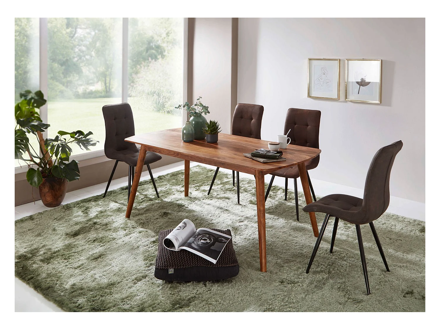 Esszimmertisch SV51396 massiv Holztisch Sheesham Speisetisch Tisch Holz