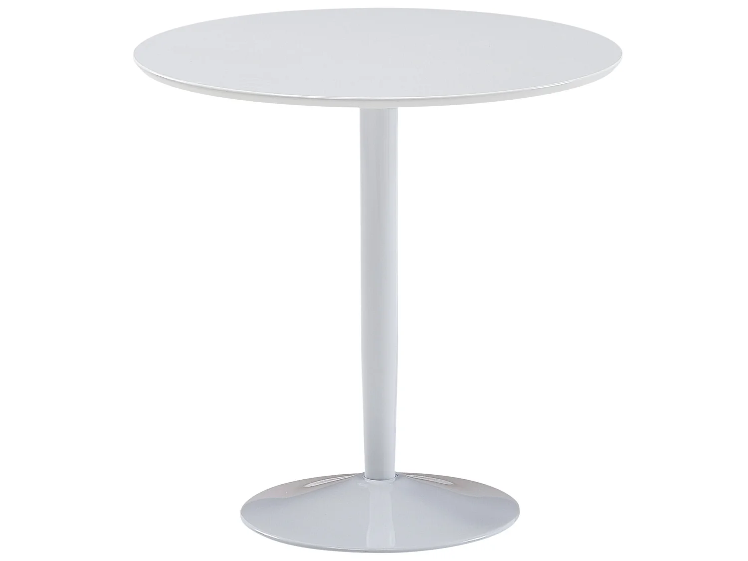 Tavolo da pranzo  tavolo da pranzo rotondo 75x75x74cm tavolo da cucina bianco lucido