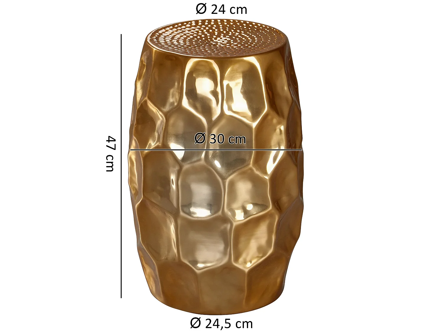 Beistelltisch Dekotisch Metall Ablagetisch Anstelltisch Metalltisch Rund