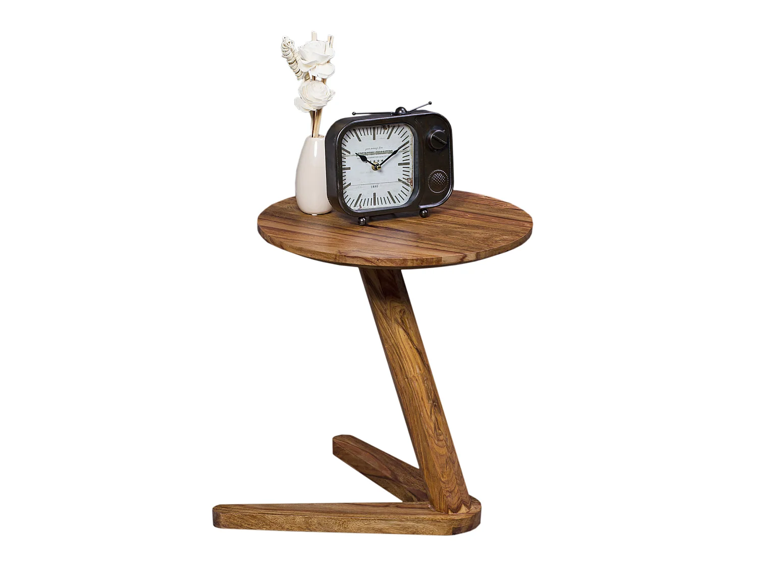 table d'appoint table d'appoint en bois massif table de salon ronde style campagnard