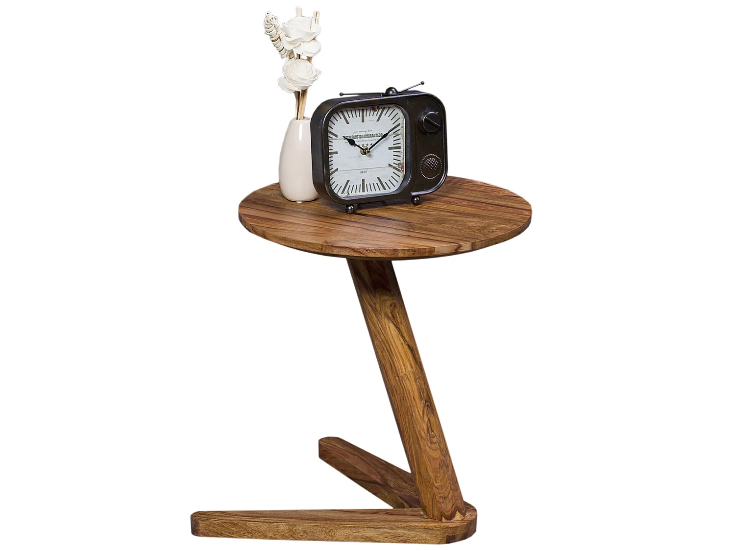 table d'appoint table d'appoint en bois massif table de salon ronde style campagnard