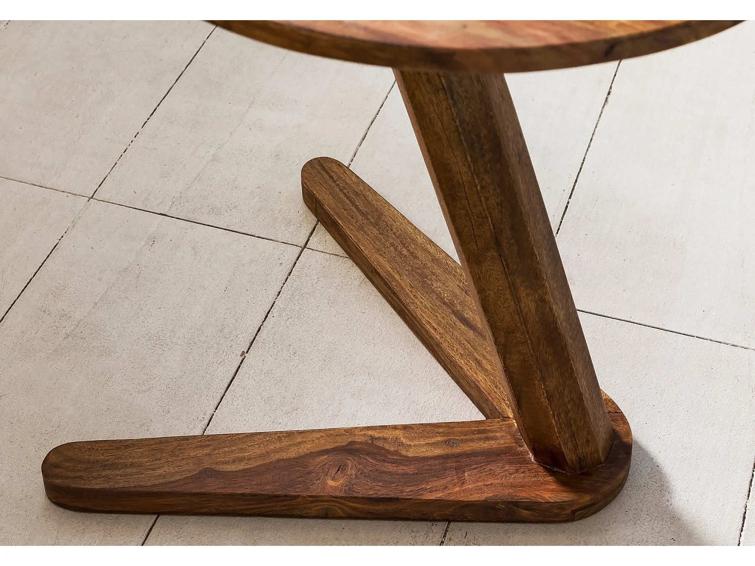 table d'appoint table d'appoint en bois massif table de salon ronde style campagnard