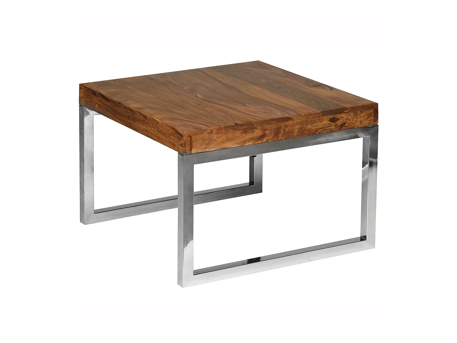 Table d'appoint Bois Massif 60x40x60cm Bout de canapé Table de Salon