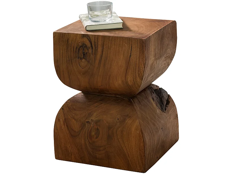 Beistelltisch Braun Holztisch Rustikaler Deko-Tisch Anstelltisch Klein