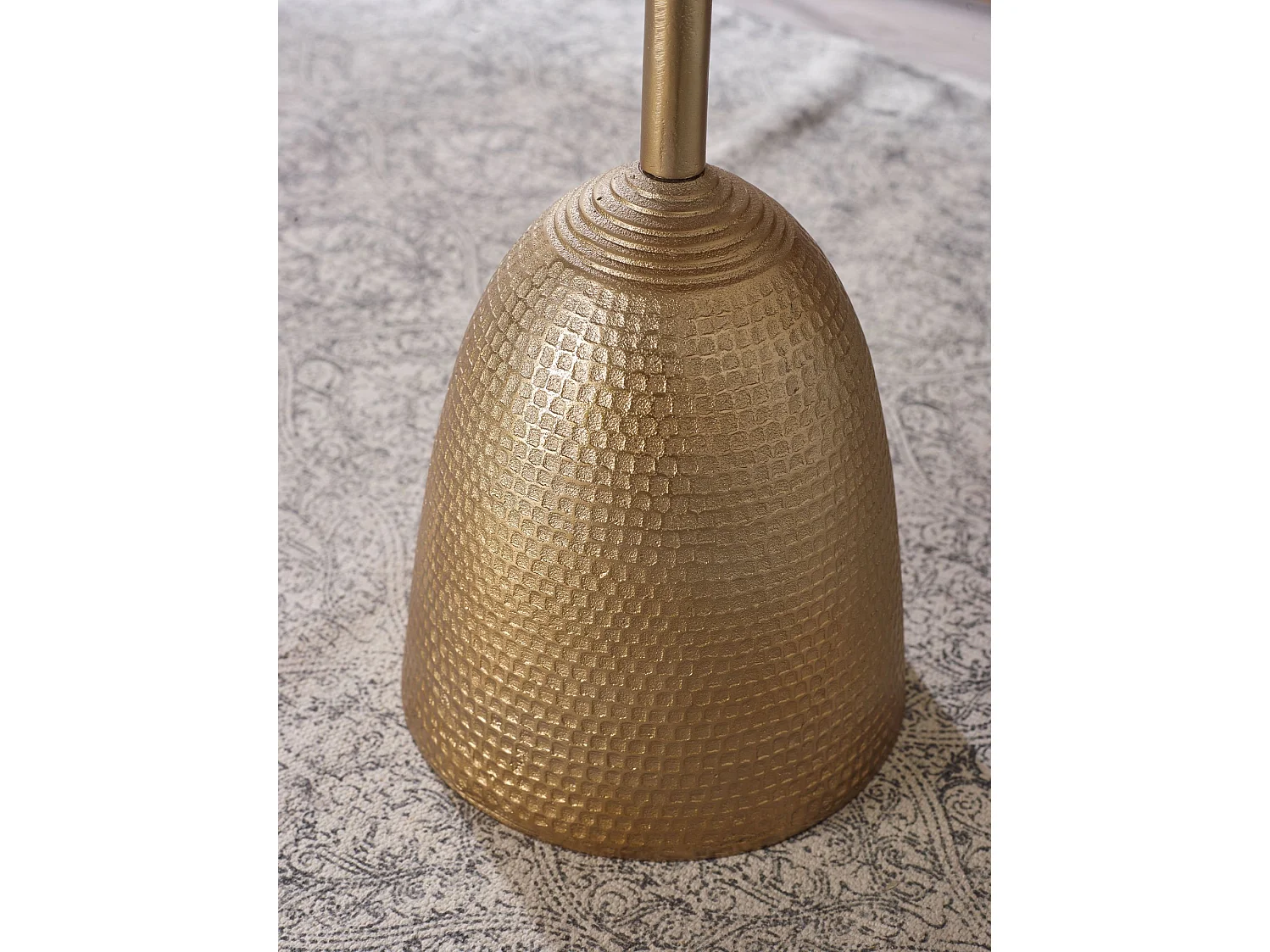 Beistelltisch  Sofatisch Metall Ø 33 cm Tisch Wohnzimmertisch Rund Gold