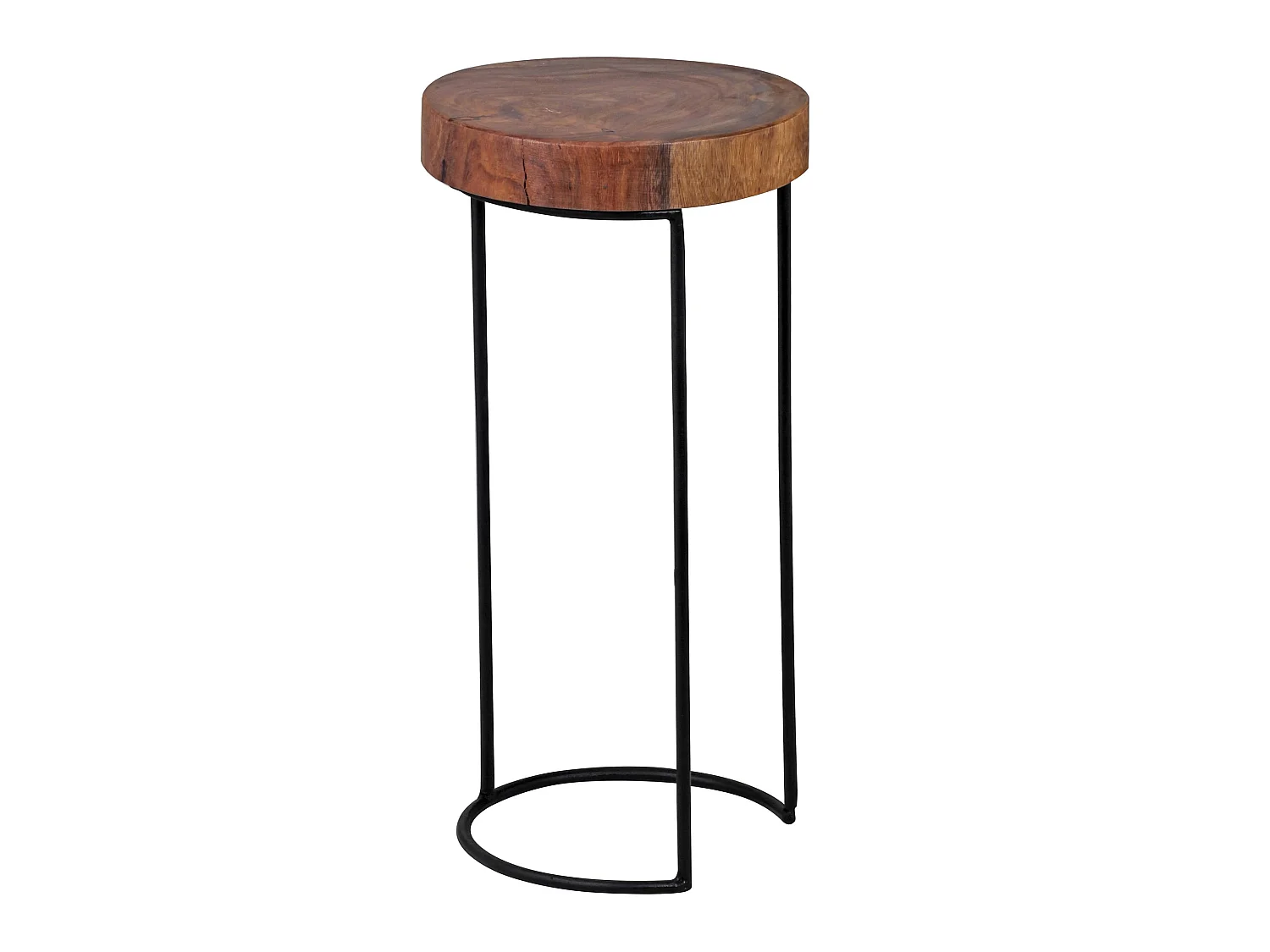 Table d'appoint Bois Massif 28x55x28cm Bout de canapé Table de Salon