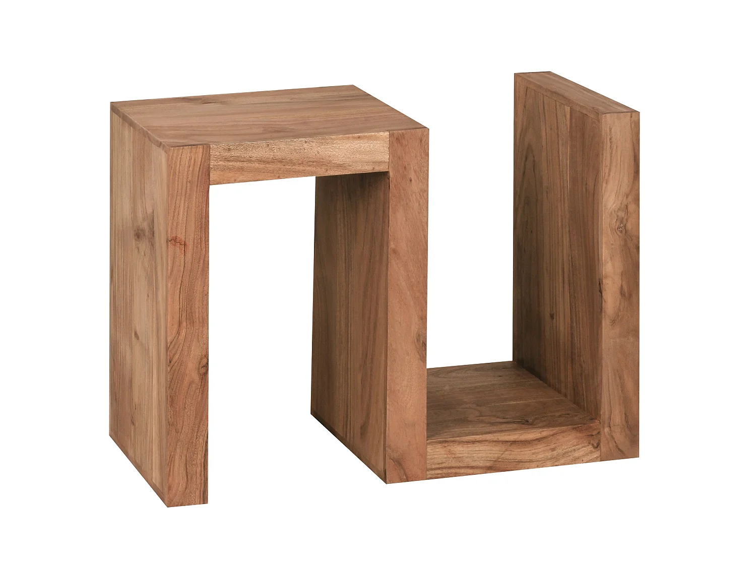 Massivholz Beistelltisch S Cube Design Couchtisch Massiv Holz Modern Regal Neu