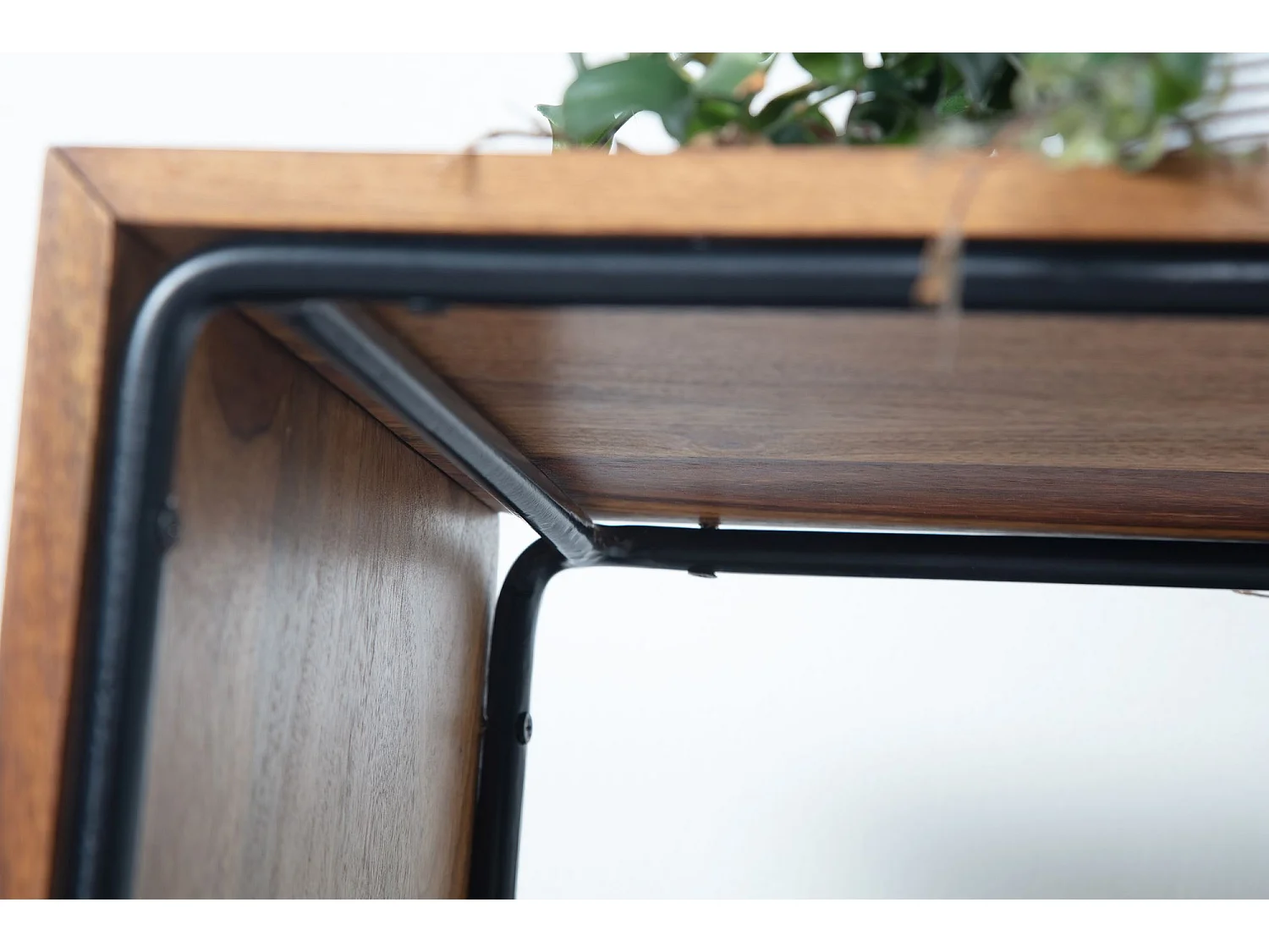 Table d'appoint Bois Massif 45x30x45 cm Petite Table Salon Rectangulaire