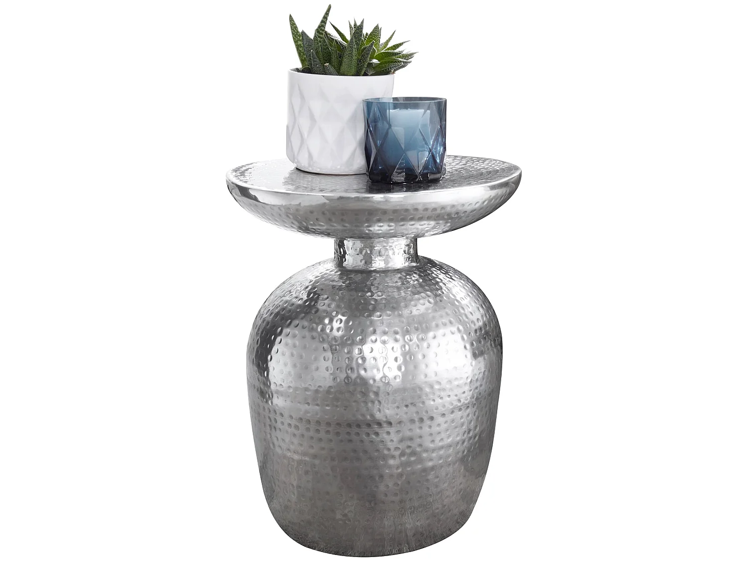 Table d'appoint Métal 36,5x46x36,5 cm Table Basse Design Bout de canapé