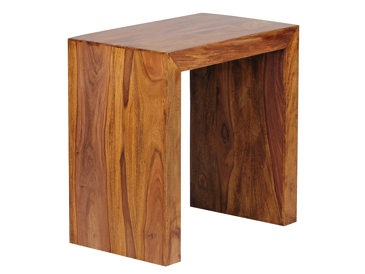 Table d'appoint Bois Massif 60x60x35cm Bout de canapé Table de Salon