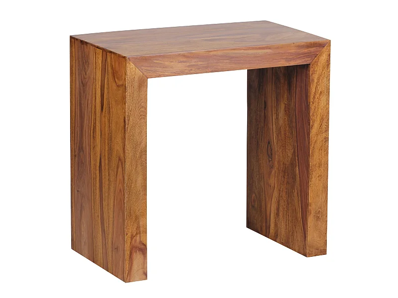 Table d'appoint Bois Massif 60x60x35cm Bout de canapé Table de Salon