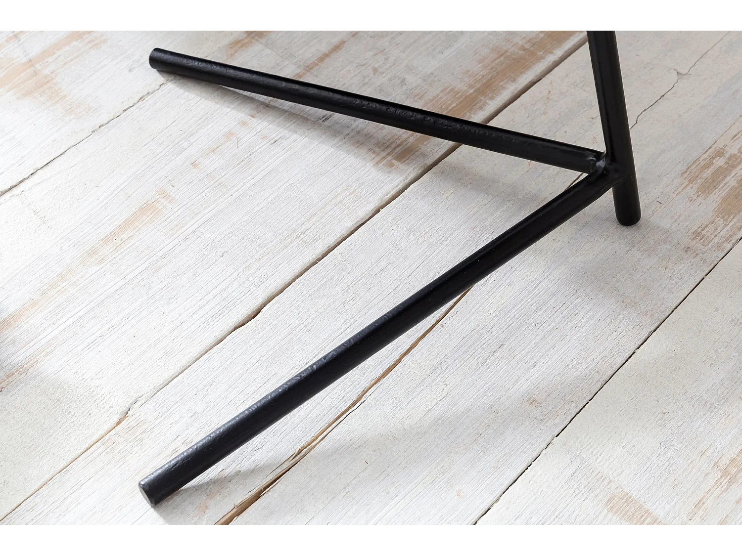 Design Beistelltisch Ø 40 cm Couchtisch Sheesham Massivholz Metall