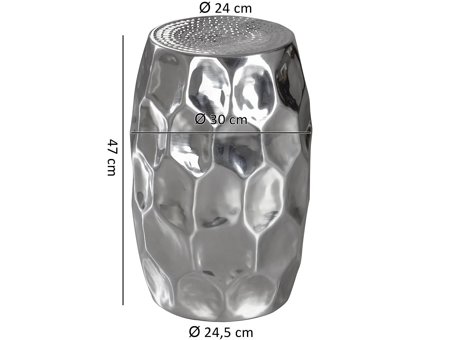 Beistelltisch Dekotisch Metall Ablagetisch Anstelltisch Metalltisch Rund