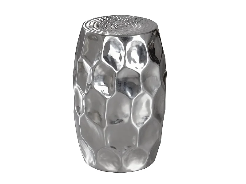 Table d'appoint Metal 30x47x30cm Table Basse de Salon Ronde Orientale