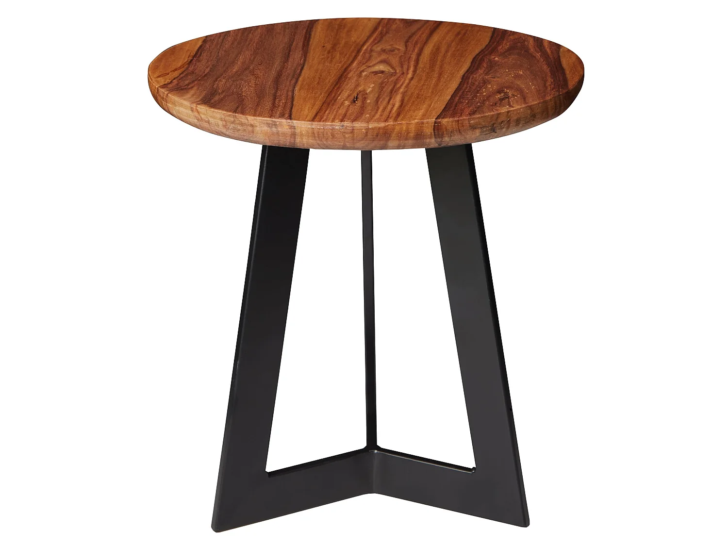 Beistelltisch SV51462 Sheesham Holz Metall Industrial Telefontisch