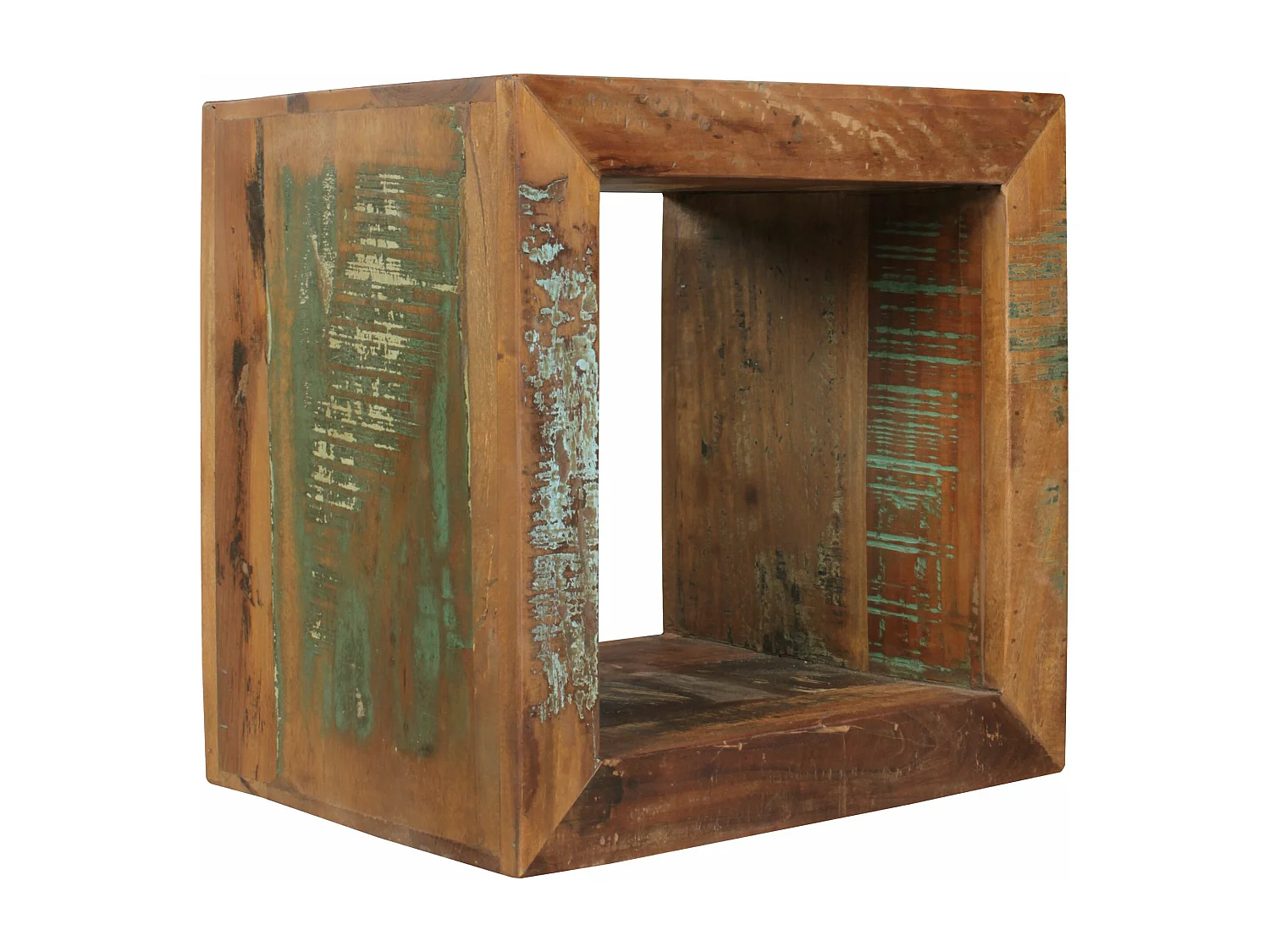 Beistelltisch KALKUTTA 45 x 45 x 35 cm Wohnzimmertisch Cube Regal Tisch