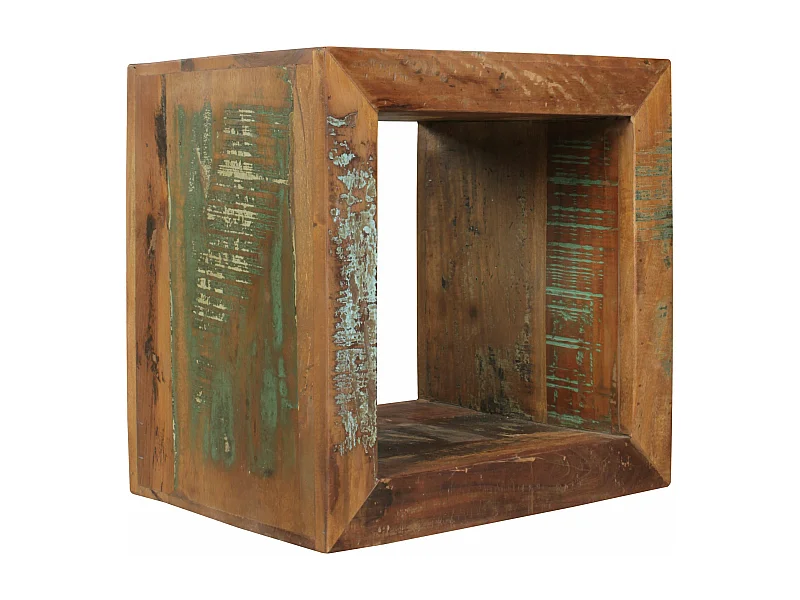 Beistelltisch KALKUTTA 45 x 45 x 35 cm Wohnzimmertisch Cube Regal Tisch