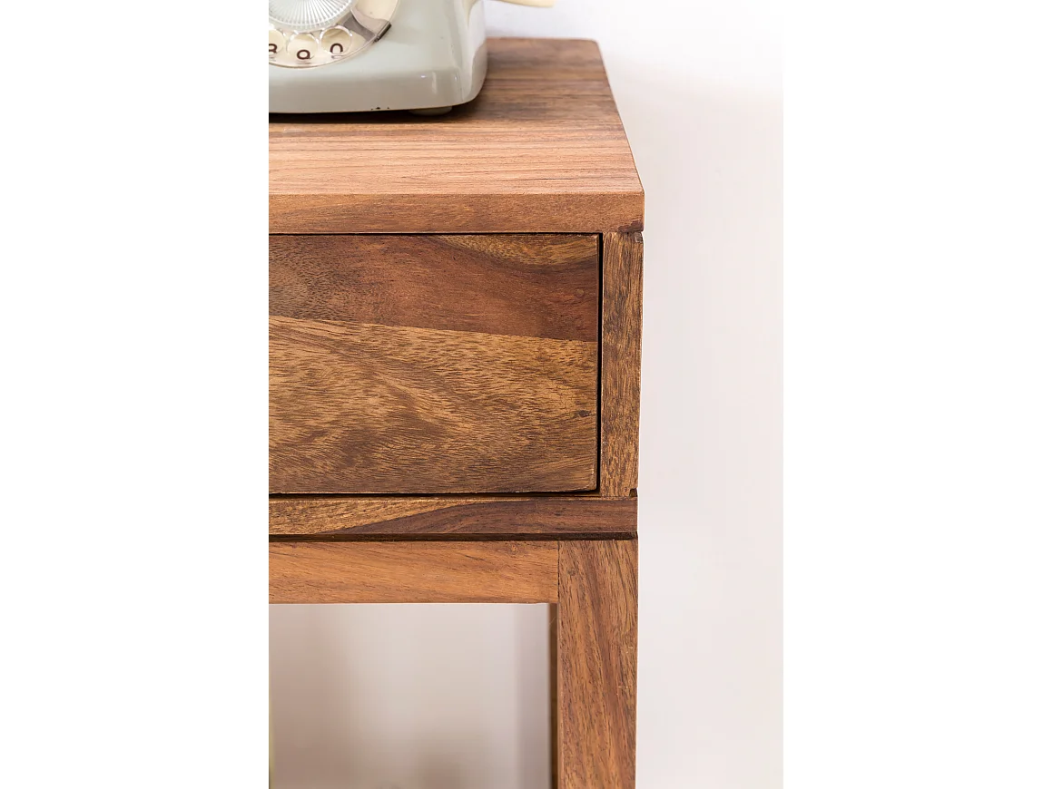 Beistelltisch PATAN Holz Massiv Telefontisch Konsole Anrichte Regal Schublade