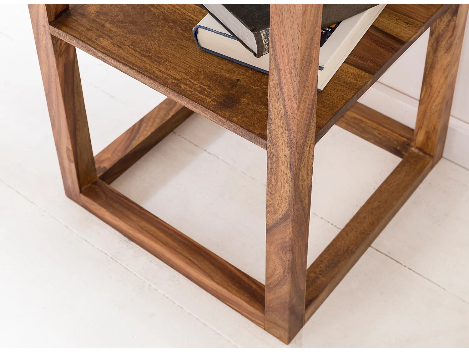 Table d'appoint Bois Massif 35x90x35cm Bout de canapé Table de téléphone